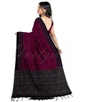 Printed Sambalpuri Pure Cotton Saree  (Pink)